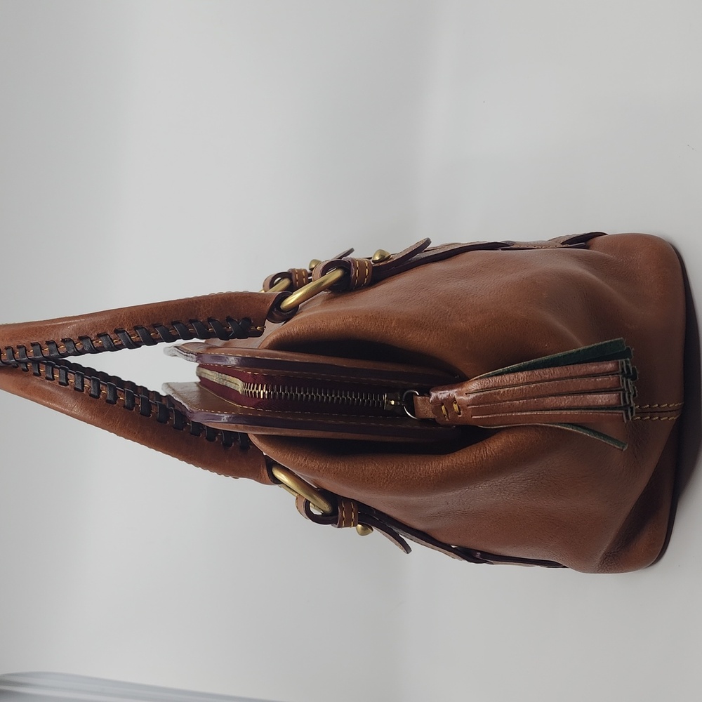 Dooney and Bourke Mitchell Handbag, Whiskey Leather, pre-owned - Picture 6 of 13